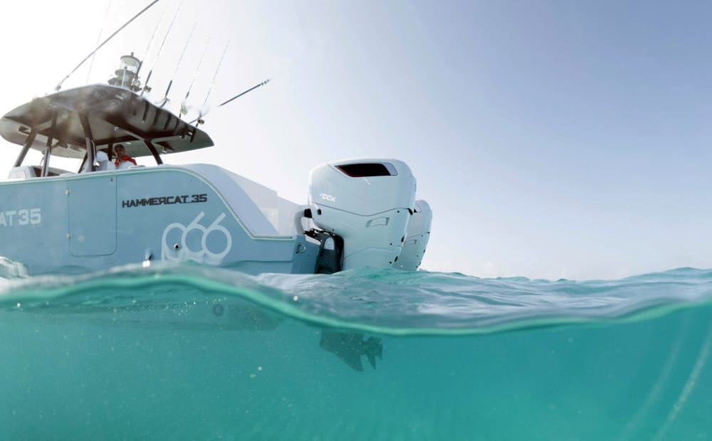 Cox Marine's 350 V8 diesel outboard has received Tier III approval from the US Environmental Protection Agency