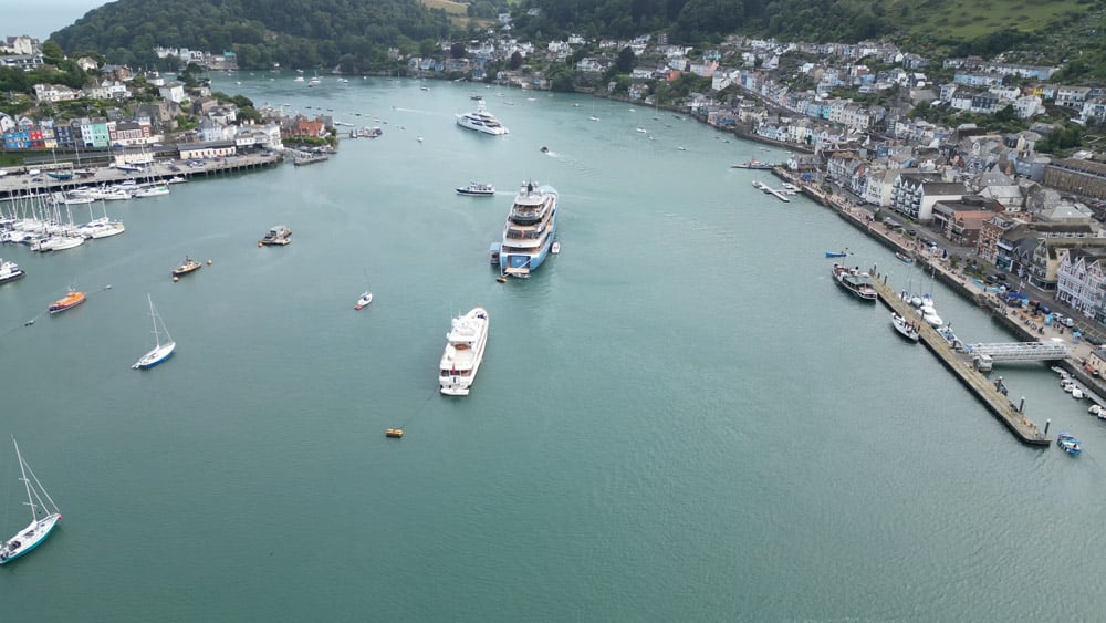 superyachts dartmouth, river dart