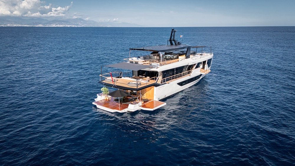Numarine launches its first hybrid superyacht 30XP featuring Scandinavian chic interiors