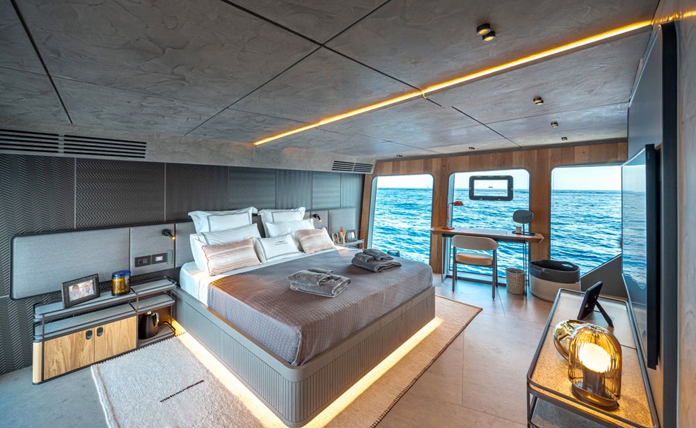 Numarine launches its first hybrid superyacht 30XP featuring Scandinavian chic interiors