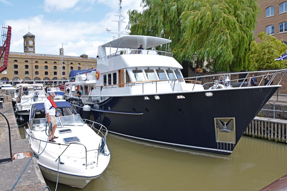 The dock can take craft of all shapes and sizes up to 40m!.