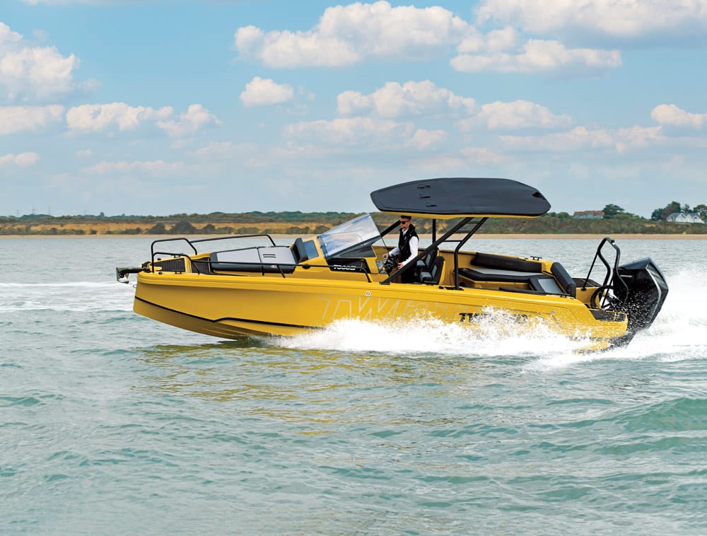 Twisted T300S on the water