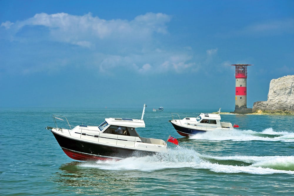 Orkney Boats - Pilothouse 25 & 27 inboard versions off The Needles