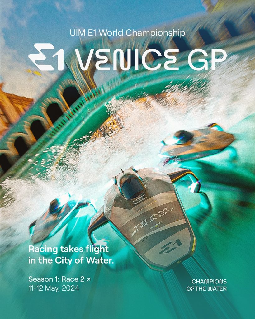 UIM E1 World Championship in Venice - Electric raceboat