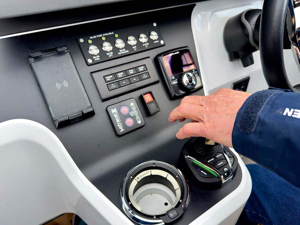 Enhancements to the Helm Master EX® include a Joystick-integrated variable speed bow thruster system.