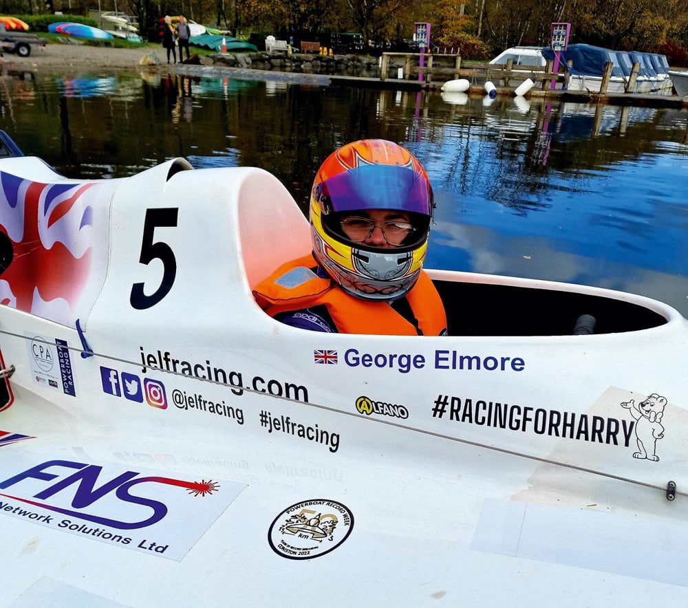 George Elmore patiently waiting for his run