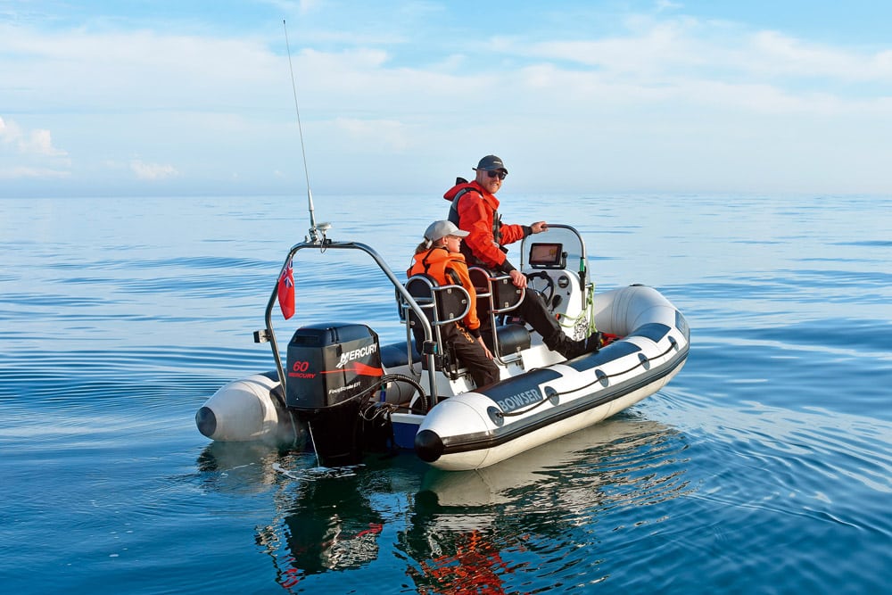 Glass like sea. Ribcraft. Boating adventure