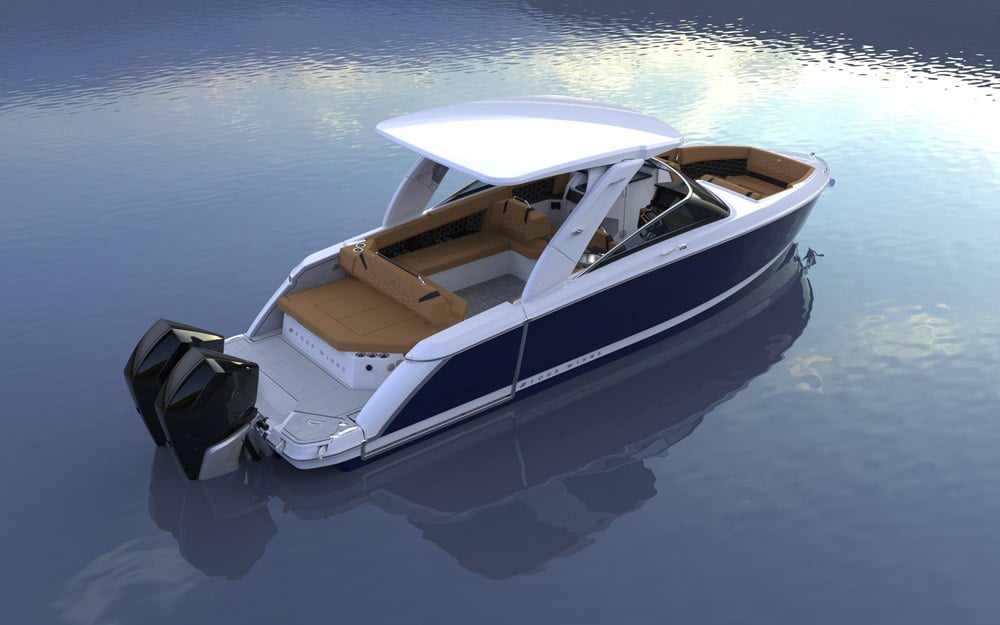 Four Winns H9 stern view