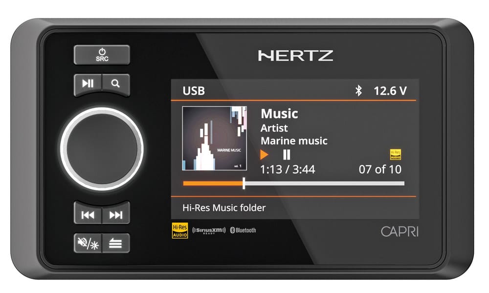 Hertz Marine Capri. The Capri is designed to be compatible with phones and tablets.