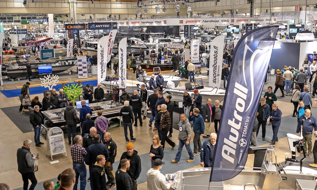 View of Vene Bat boat show exhibition hall