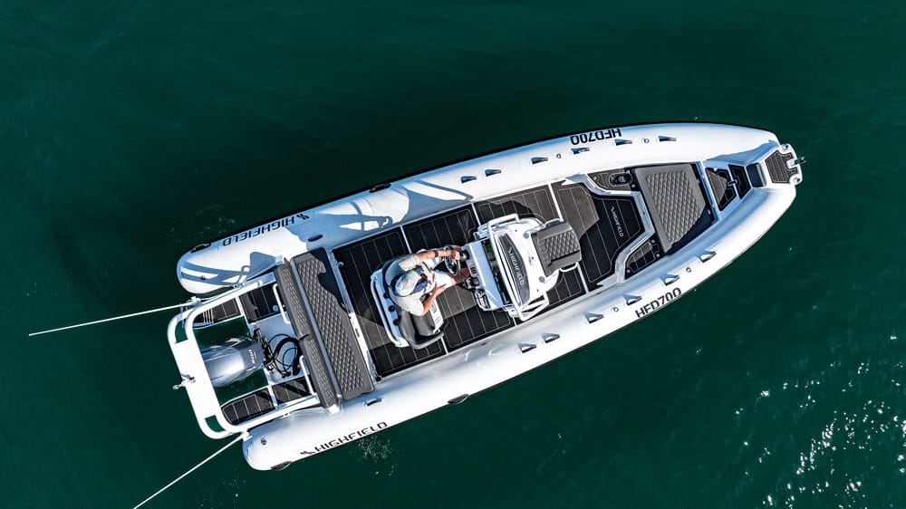 Highfield 700 Sport aerial view