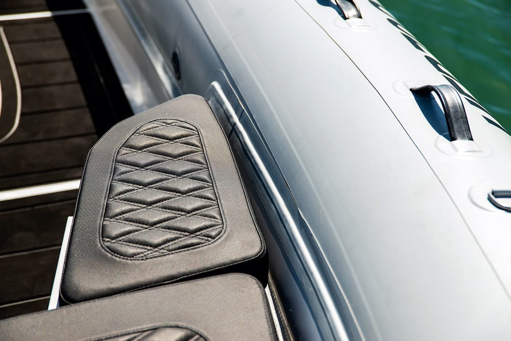 Detailing to the upholstery