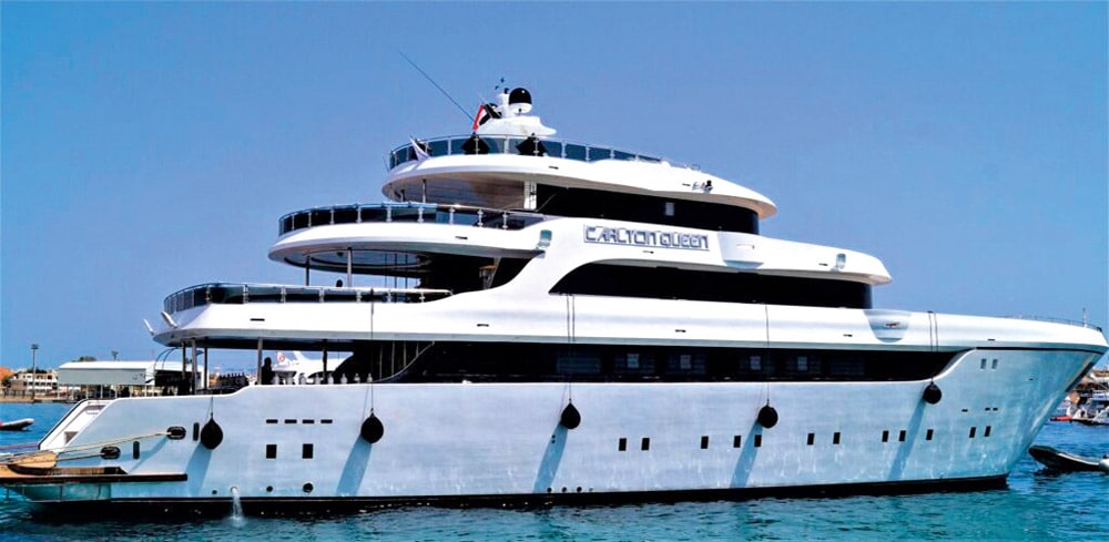 The Carlton Queen pictured before the disaster on the red Sea, April 2023.