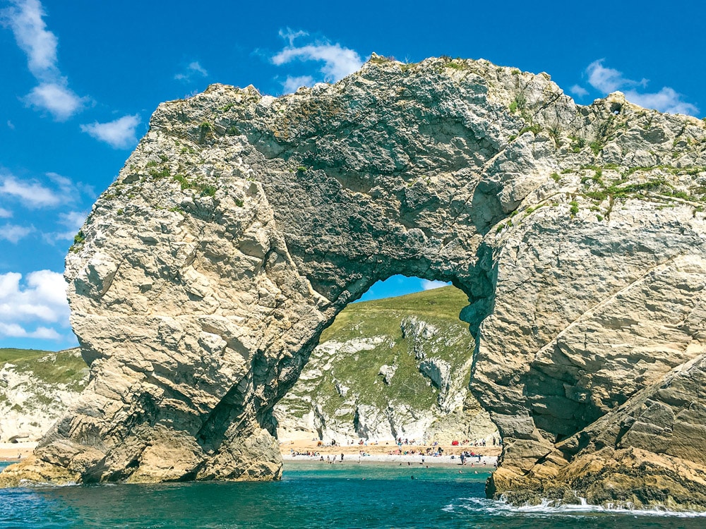 Durdle Door’s famous arch. 