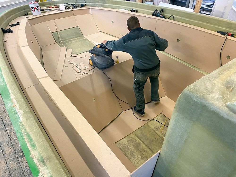 Orkney Boats under construction