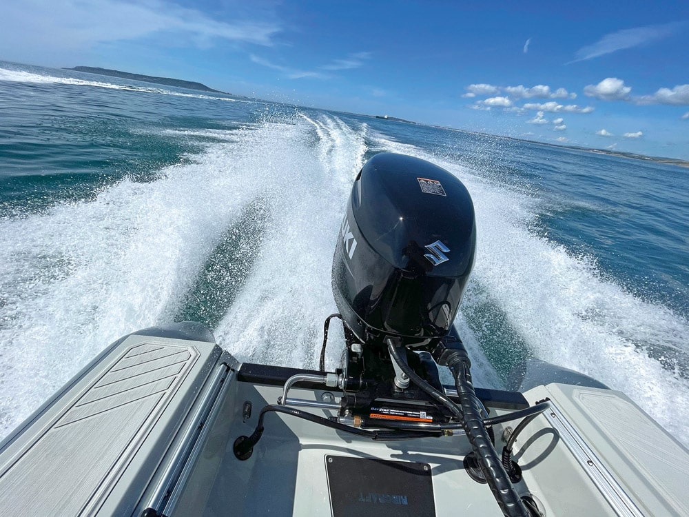 Suzuki 40hp Ribcraft 350.