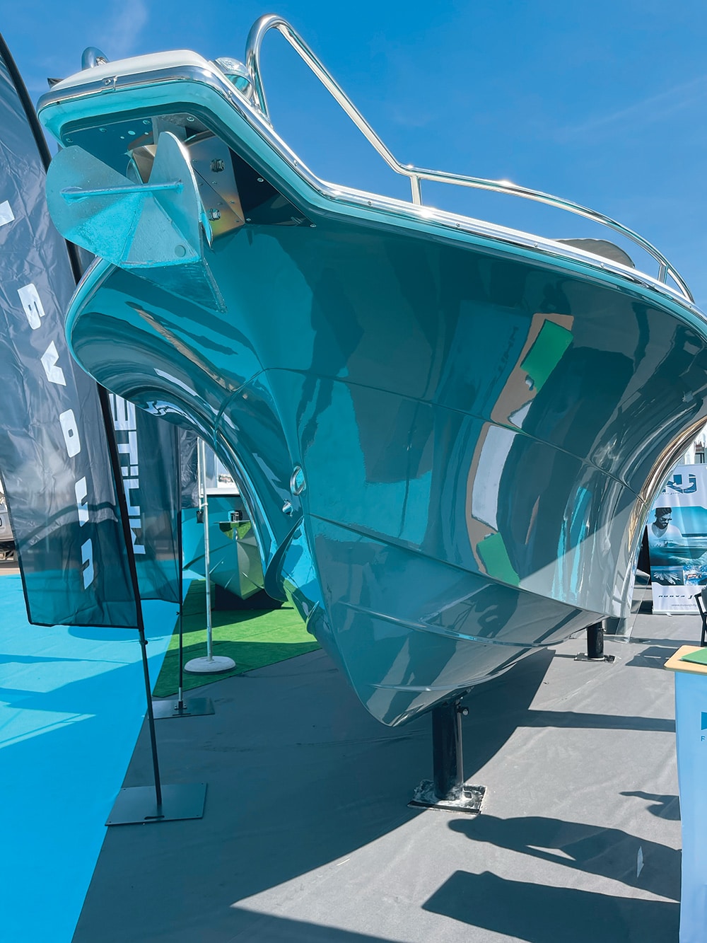 Hull on display in Cannes