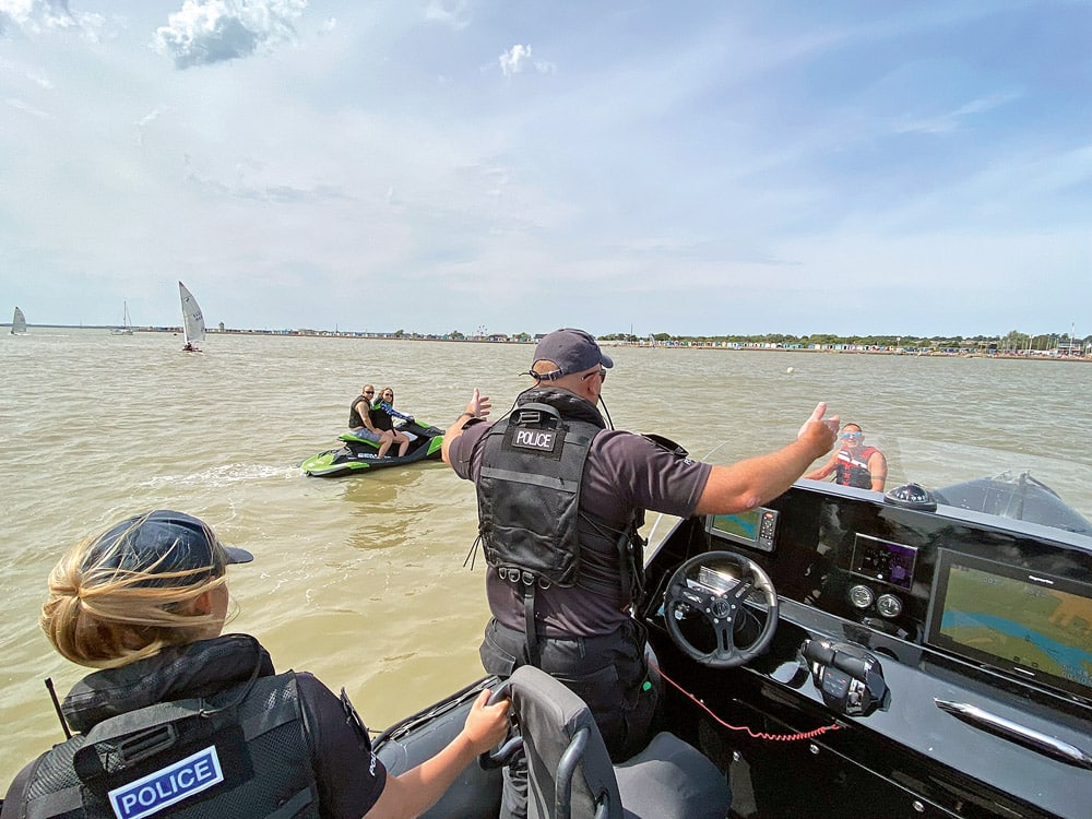 Essex Police Marine Unit at Burnham on Crouch.