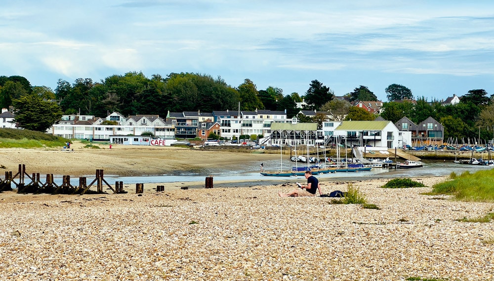 St. Helen’s beach overlooking Bembridge.