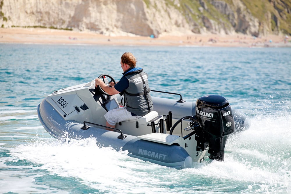 Suzuki 40hp proved the ideal partner to the Ribcraft 350.