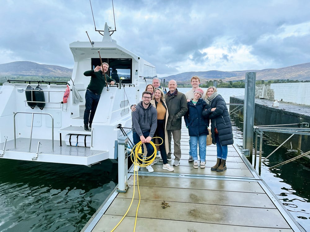 Friends join John on a trip up the Kenmare river. © Edward Hicking