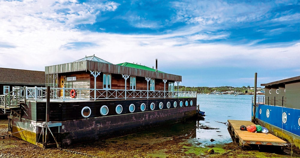 Iconic houseboats in the harbour.