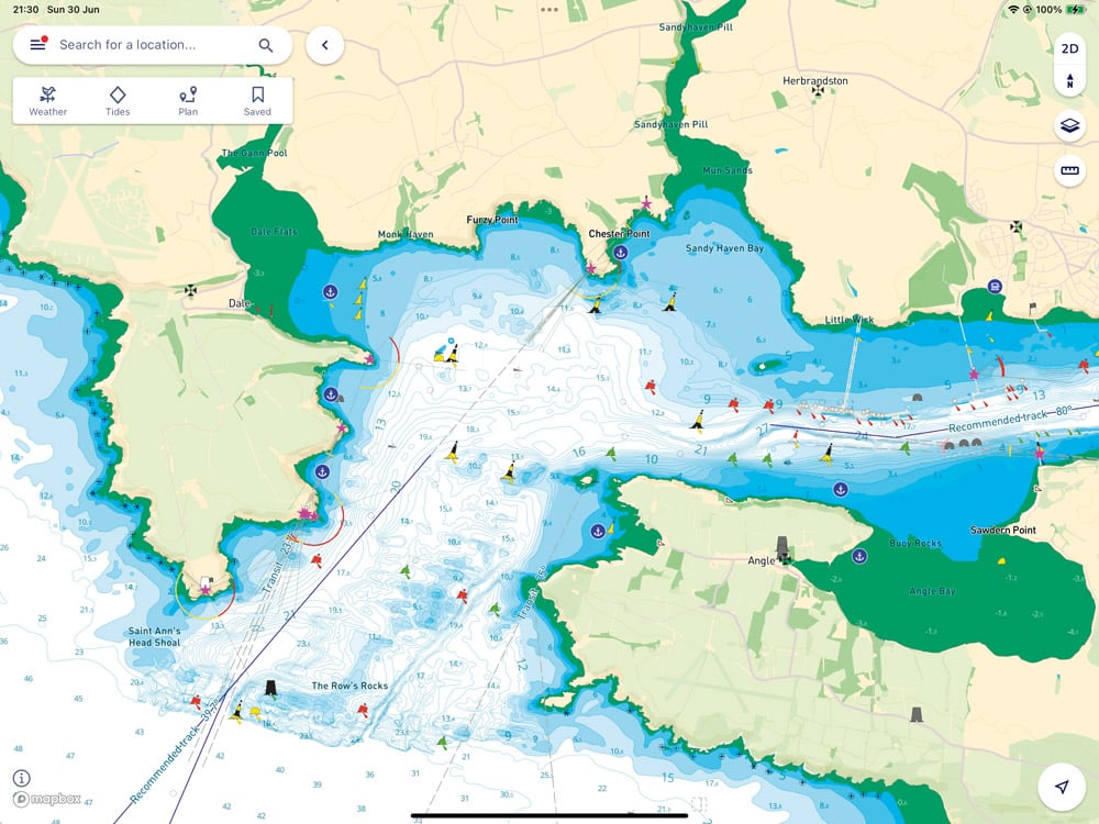 Photo: Pic 2 – Savvy Navvy chart image and satellite image