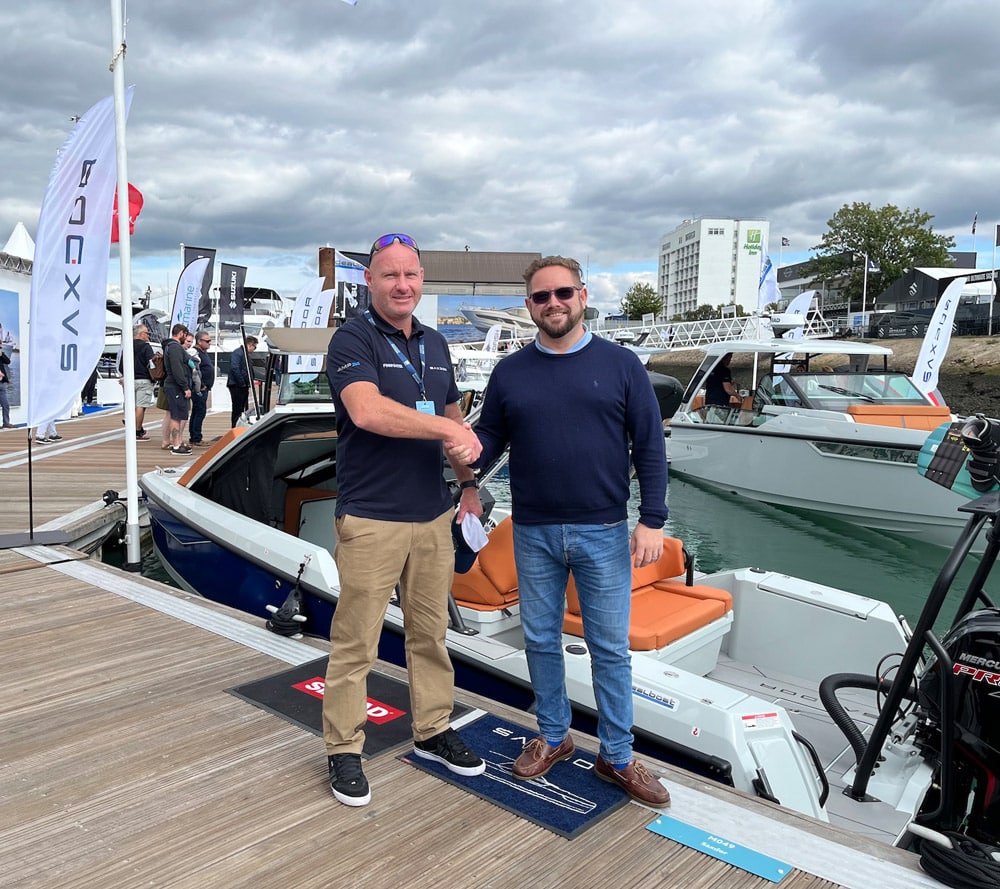 Neville Williams and MDL Marinas' Tim Mayer
