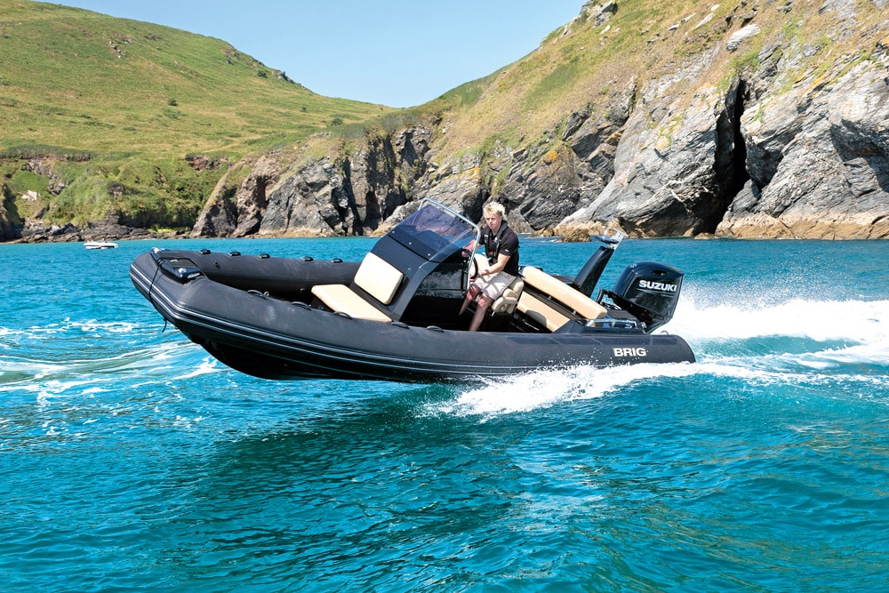 RIB underway at sea