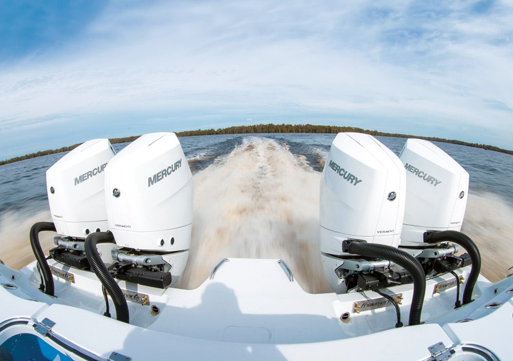 4 outboards - Mercury Verado V10