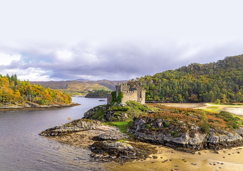 Castle Tioram is a significant historical site located on the tidal island Eilean Tioram in Loch Moidart Aluxum © iStock
