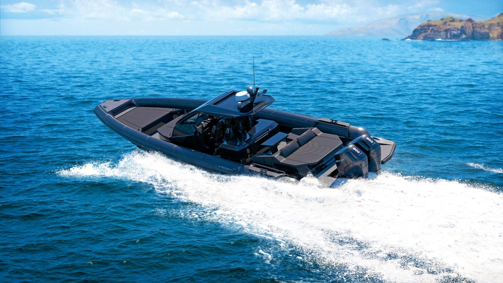 Technohull Omega 48 on the water