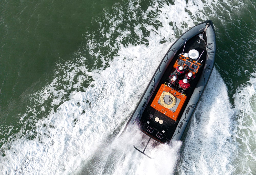 Lifeboat station on the River Hamble