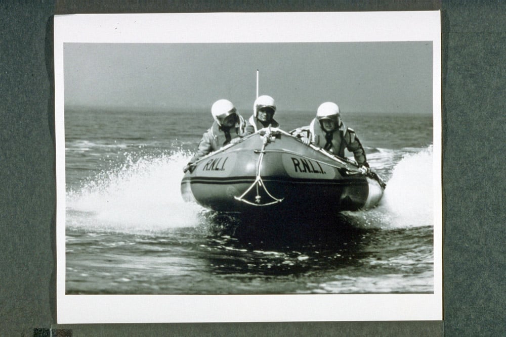 Cleethorpes Inshore lifeboat with 3 crew