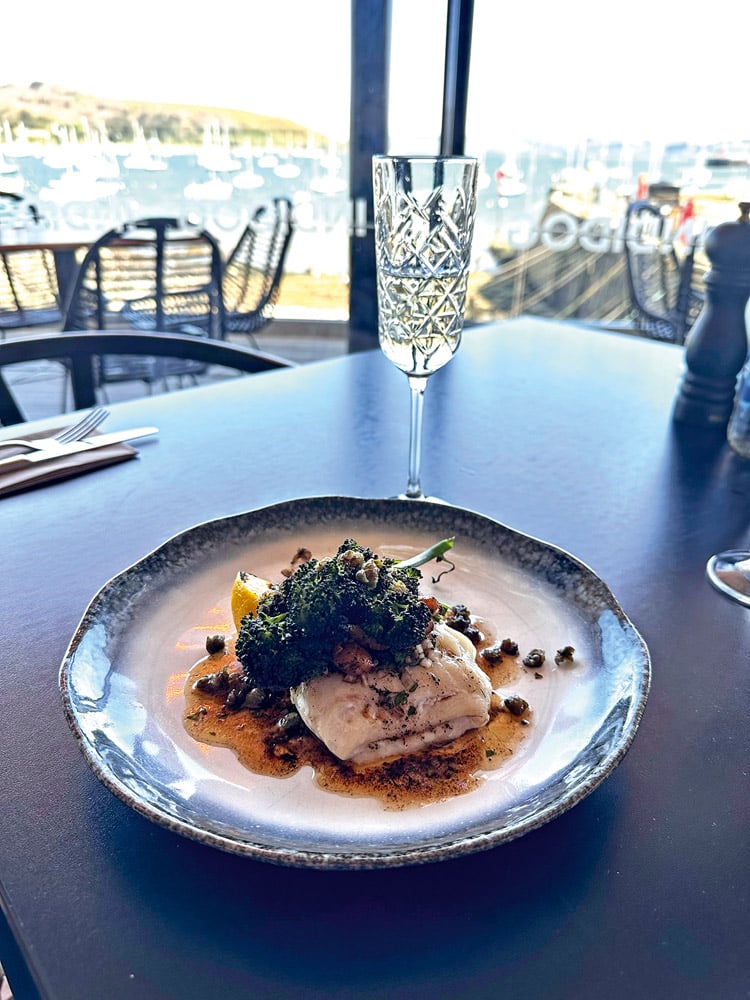 Local fish at INDIdog restaurant