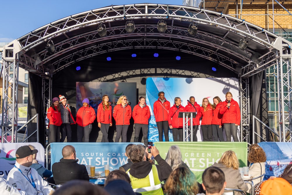 South Coast Green Tech Boat Show Maiden crew Ocean Globe Race