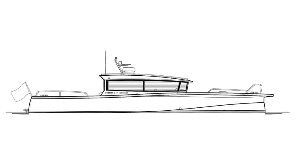 Viggo C11 Cruiser. Aluminium boat