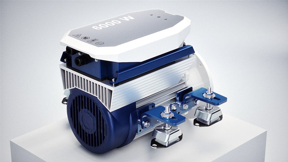 Some very big names are now venturing into the electric engine market; this is the 6,000w Vetus e-air