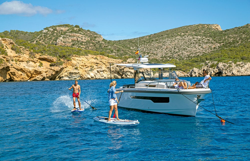 Friends out enjoying the water on their Nimbus T11