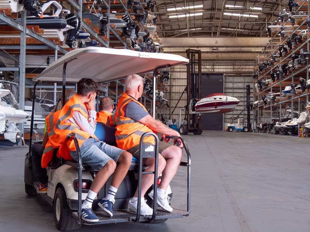 Tour Europe's Largest Undercover Dry Stack - Premier Marinas Trafalgar Wharf