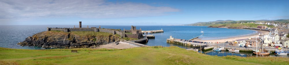 Peel Castle & town. ©Keith Molloy/istockphoto