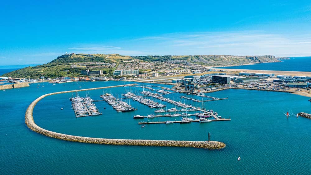Photo credit Oliver Dickinson. Portland Marina