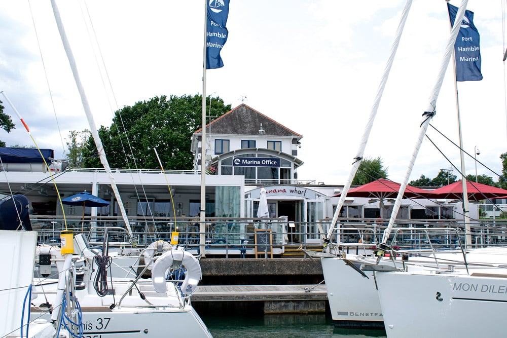 Marina office - Port Hamble Marina. 