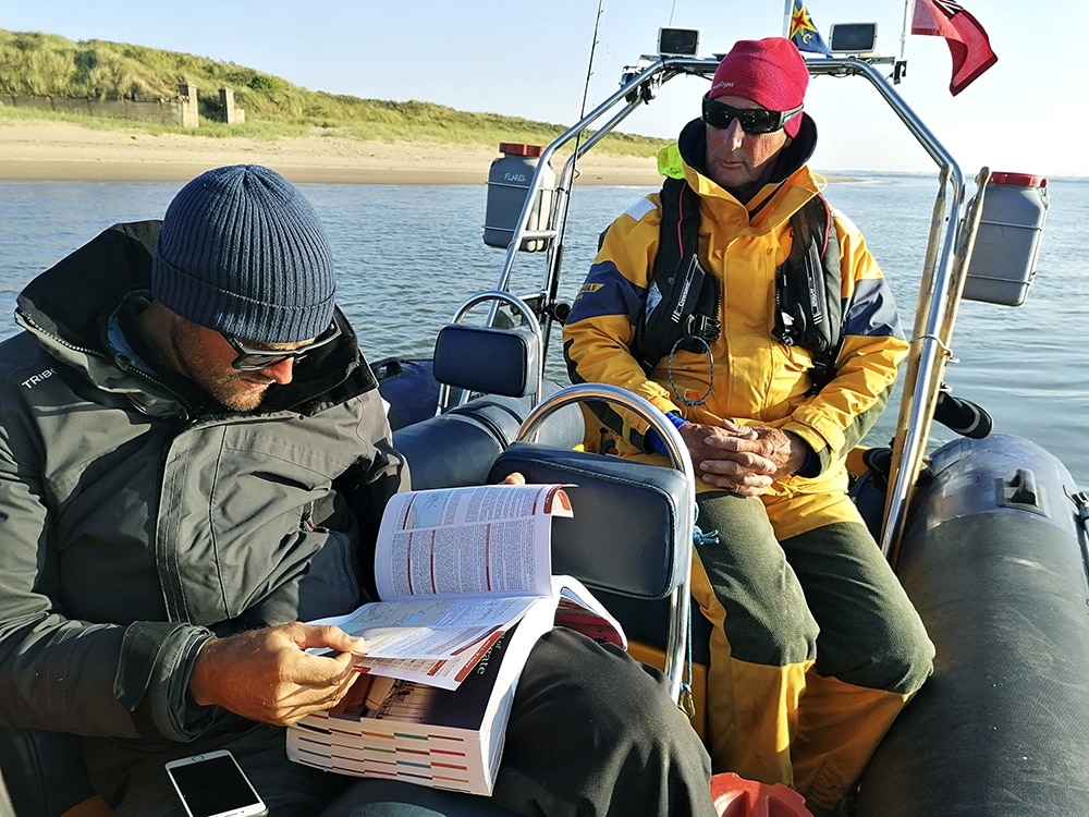 Passage planning on a boat