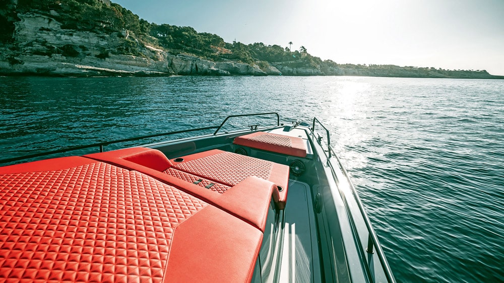 Deep side decks provide super-safe deck access.