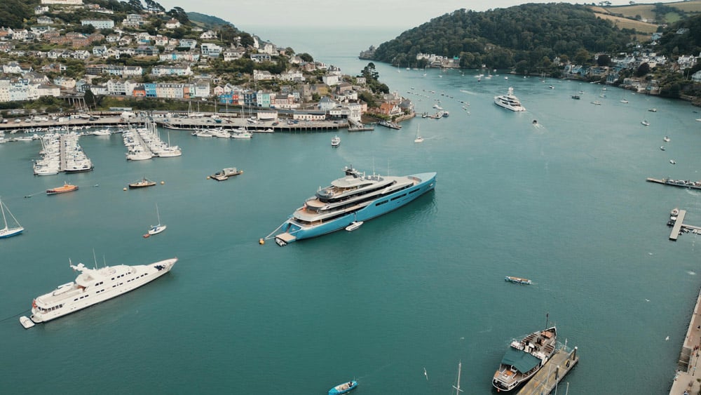 superyachts dartmouth, river dart