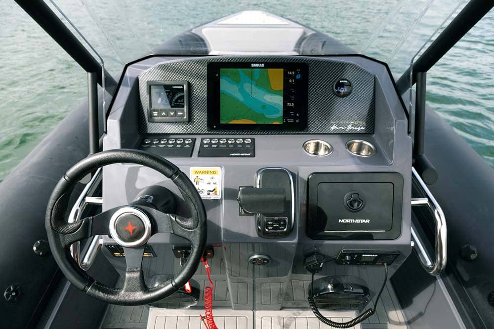 Steering console.