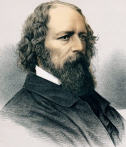 Tennyson Alfred lithograph The Modern Portrait Gallery 1890
