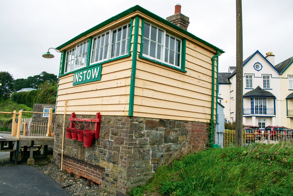 The Grad II listed signal box is on the Tarka Trail passing through Instow.
