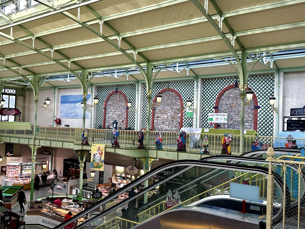 The Halles Centrales market is housed in this stunning victorian edifice of steel and glass.